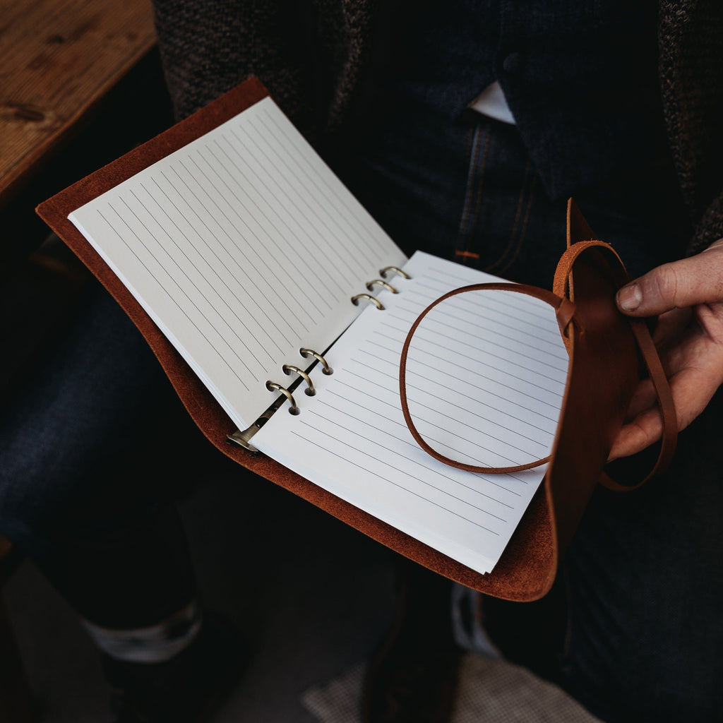 Dark Walnut Leather Journal