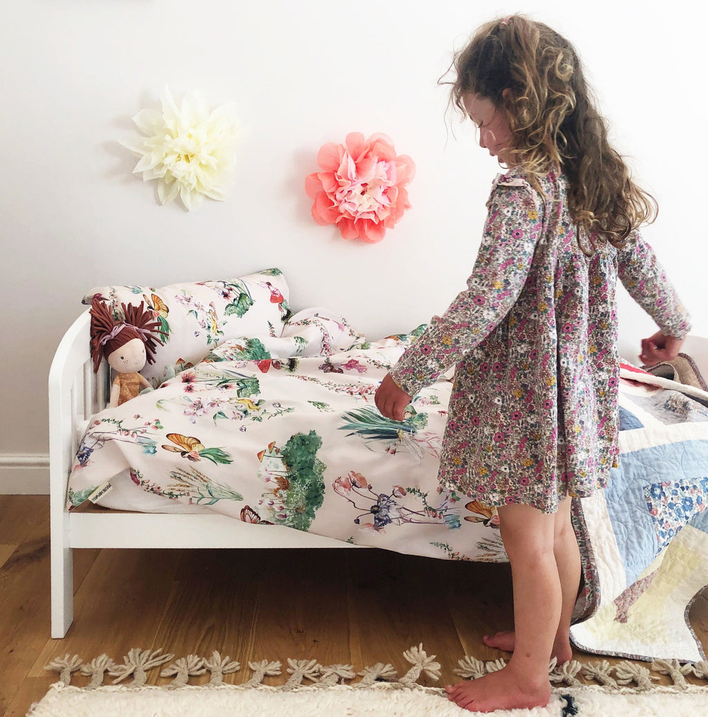 Fairy Garden Children's Bedding Set for Toddler and Single Beds