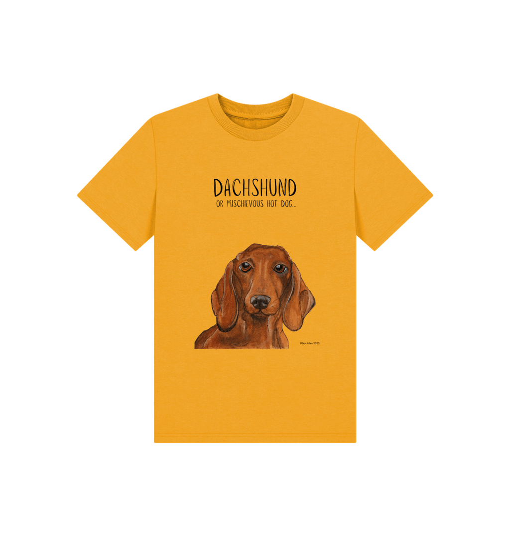 Mischievous Hot Dog Kids T-Shirt Small Pup Big Attitude