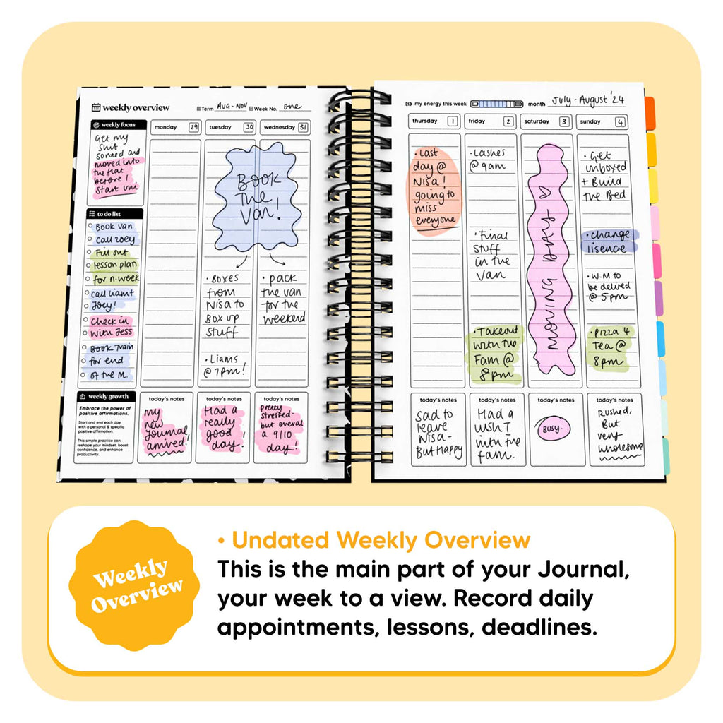 Undated Academic Spiral Journal A5