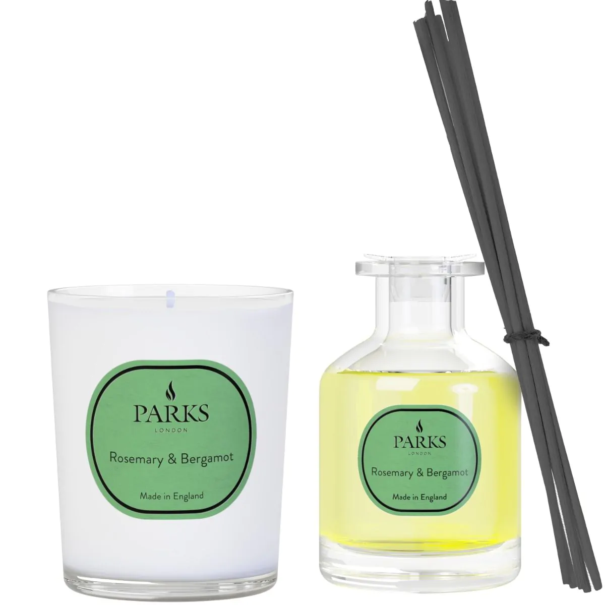 Rosemary and Bergamot Candle and Diffuser Set