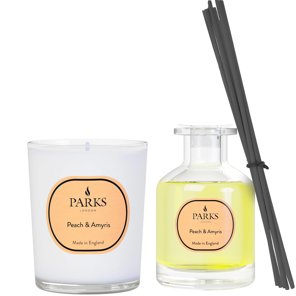 Peach Amyris Diffuser and Candle Set