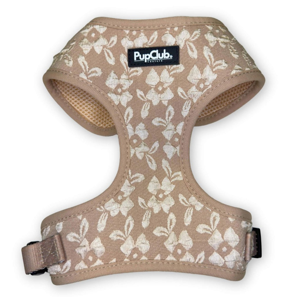Toffee Latte Petals Adjustable Dog Harness