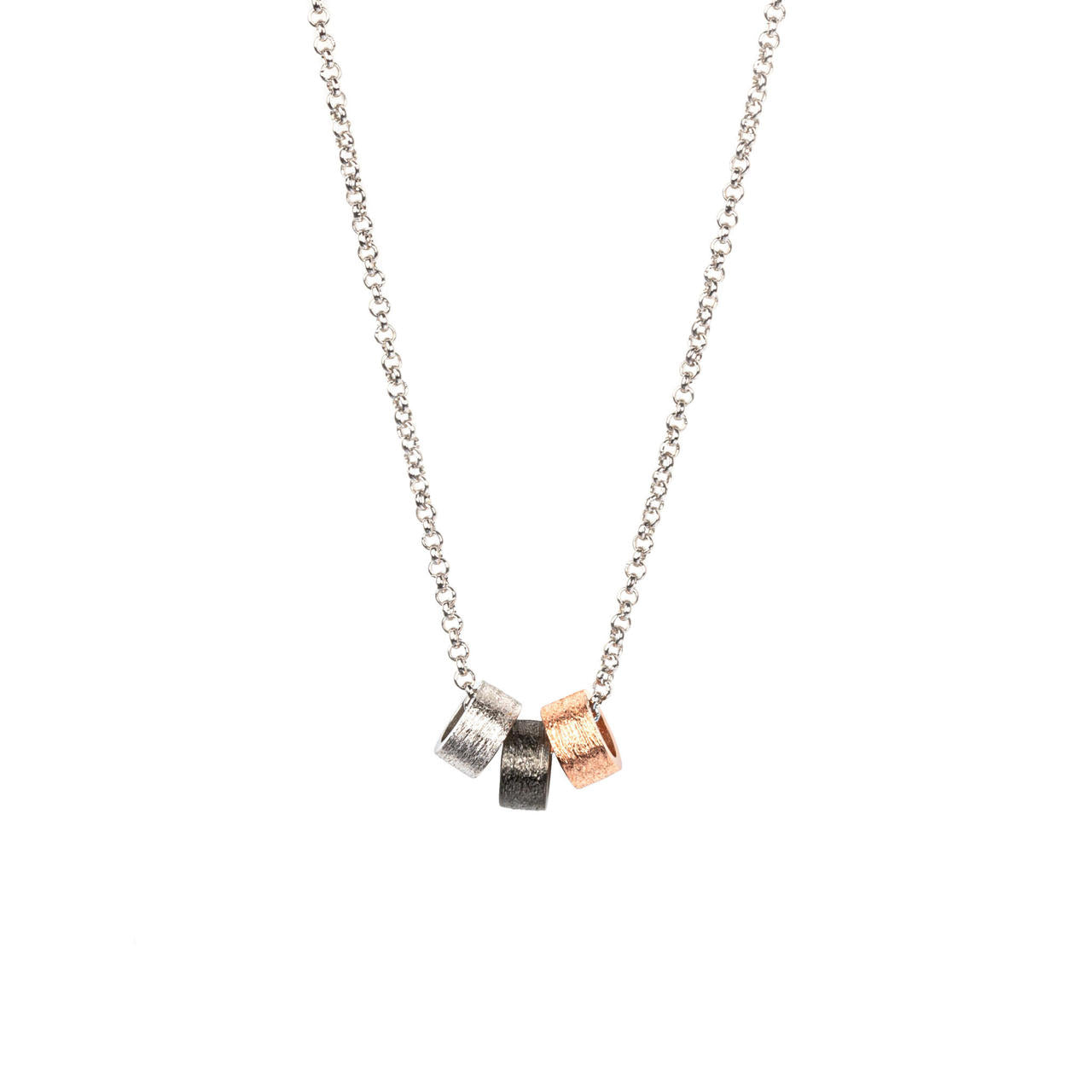 bold close-up of the airy dots choker in dramatic lighting, showcasing its elegant 925 silver and rose gold plating