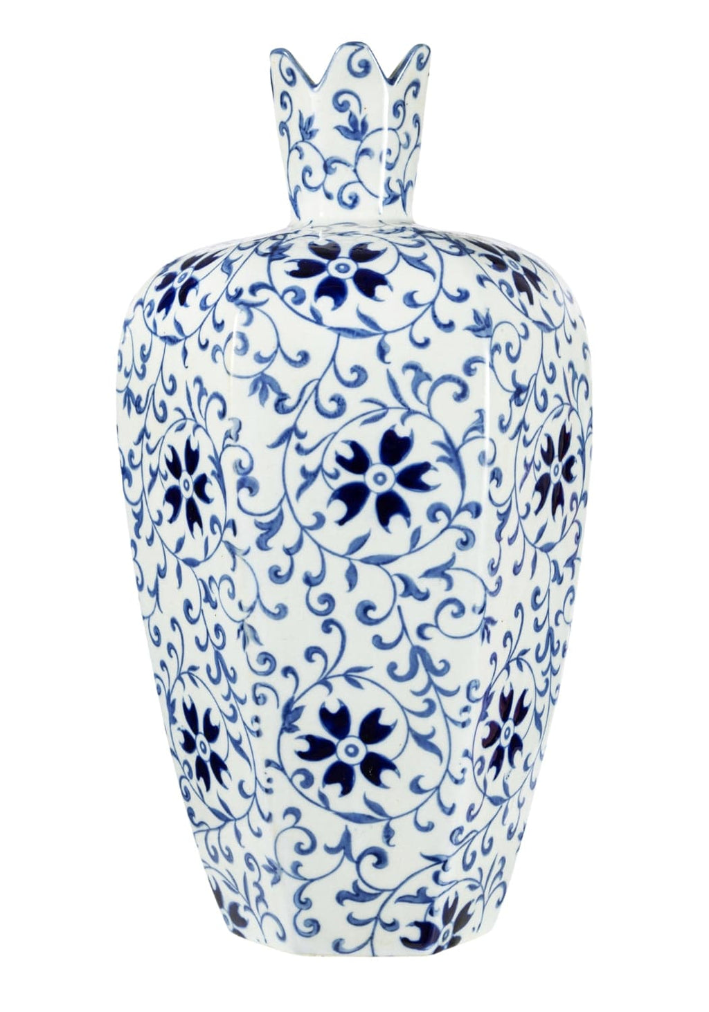 Alice Modern Chinese Blue and White Bottle Delft Vase