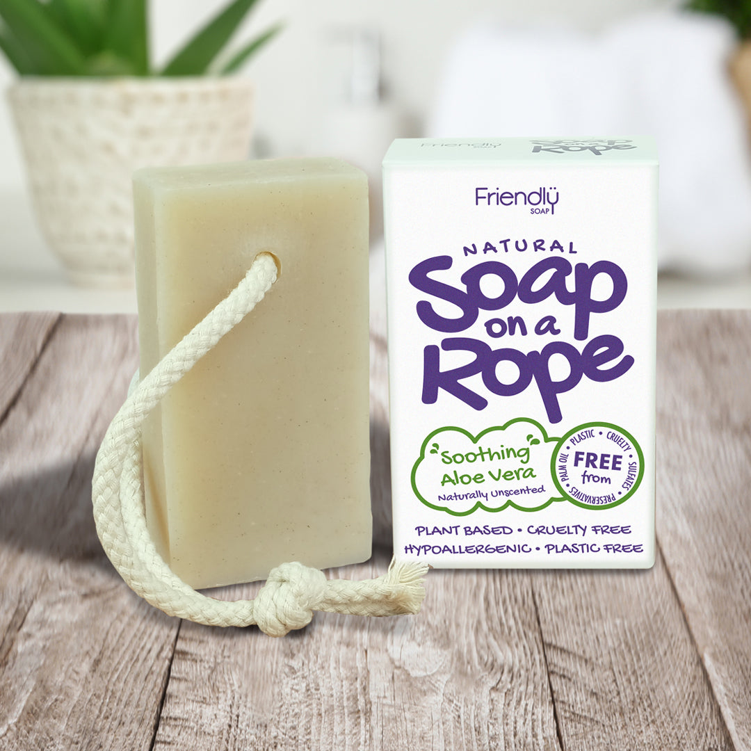 Natural Aloe Vera Soap on Rope 125g