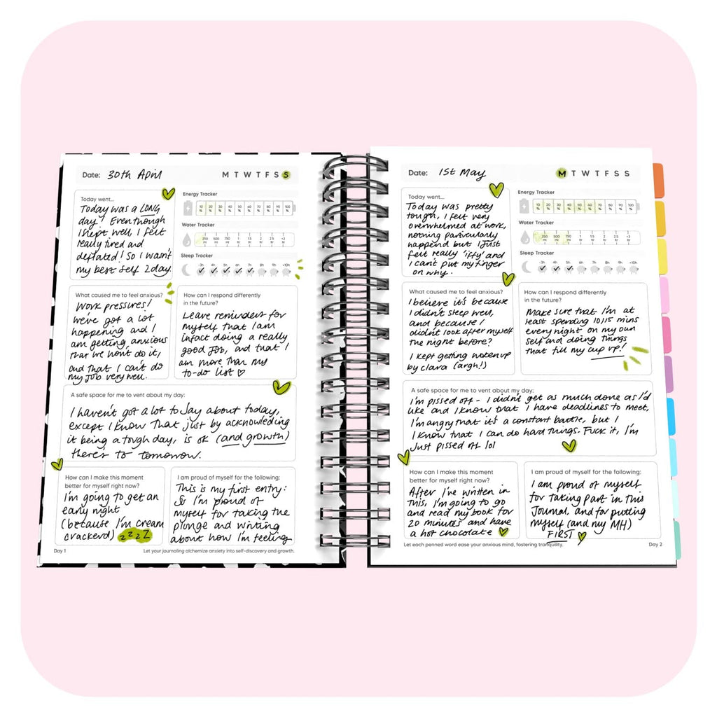 Anxiety Spiral Journal for Daily Reflection
