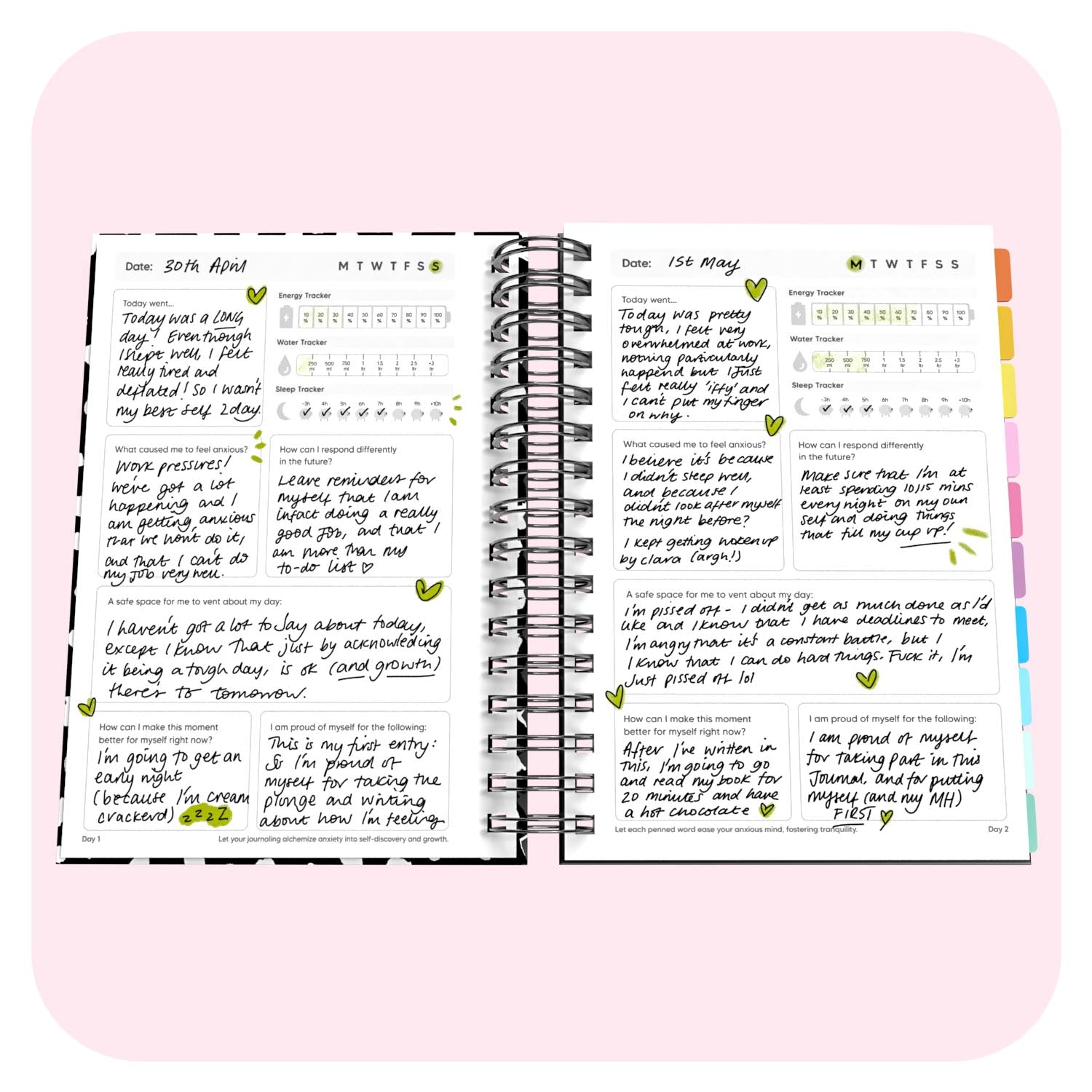 Anxiety Spiral Journal for Daily Reflection