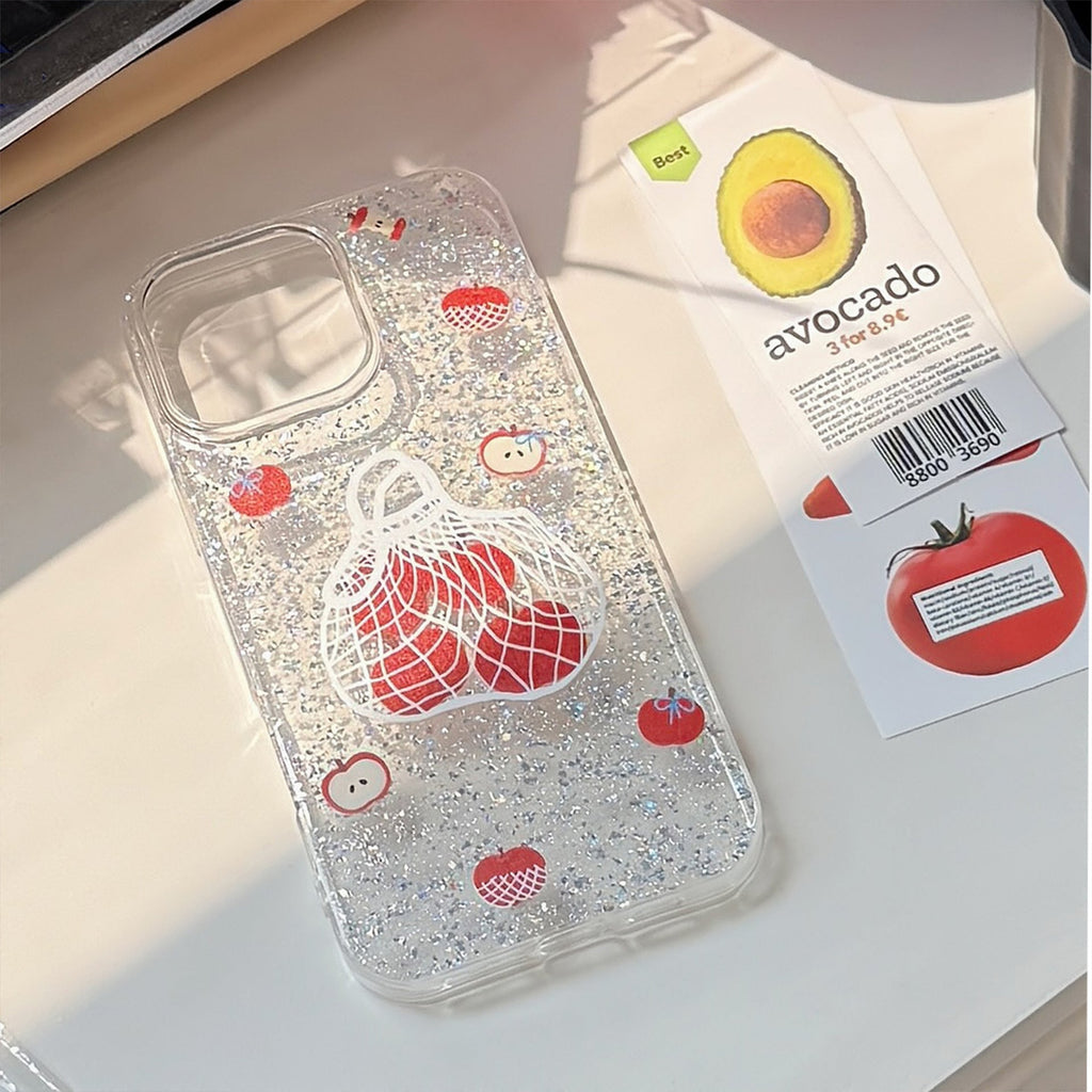 Apple Shopping Bag iPhone Case with Phone Chain