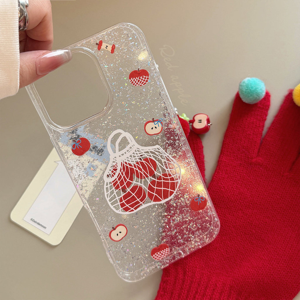 Apple Shopping Bag iPhone Case with Phone Chain