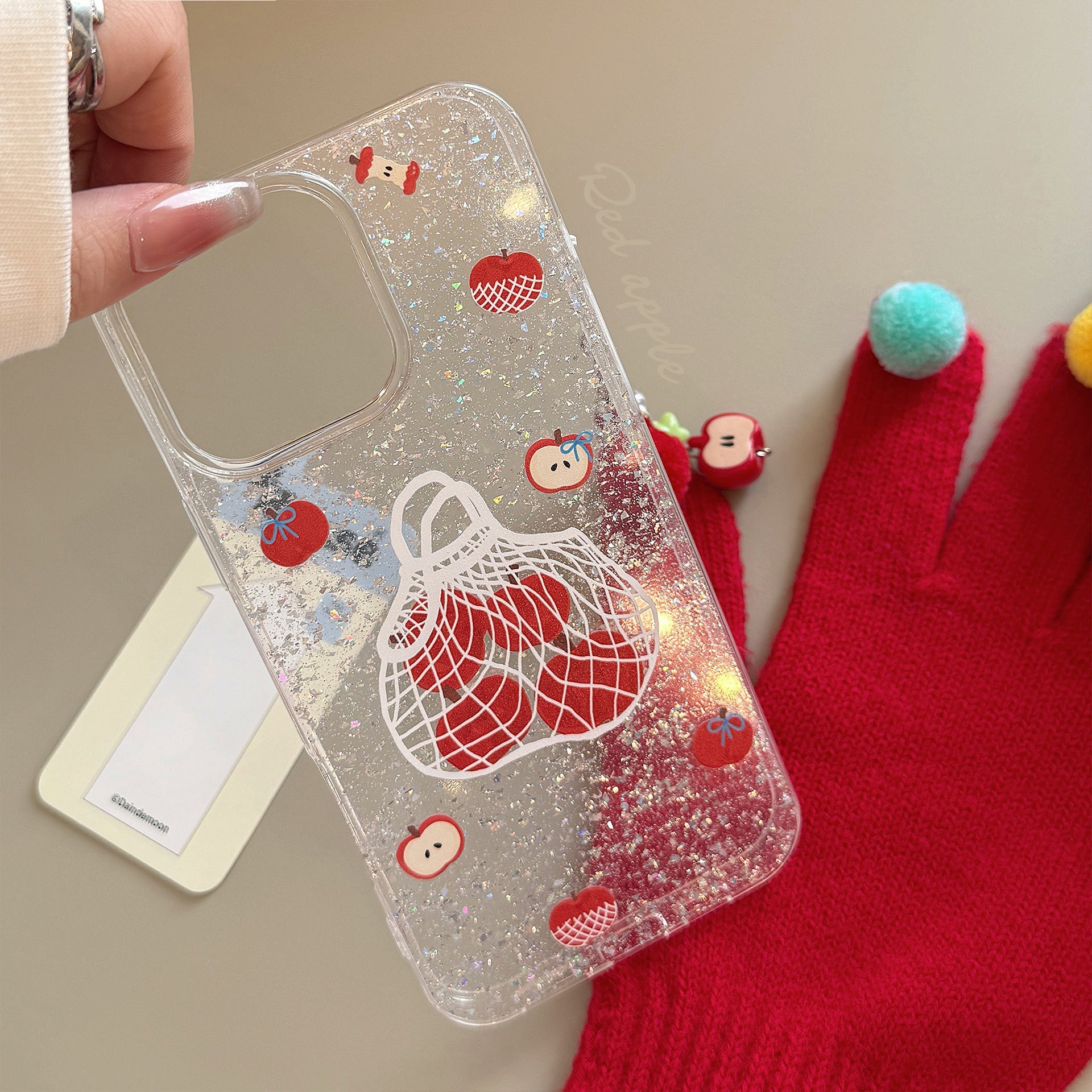 Apple Shopping Bag iPhone Case with Phone Chain