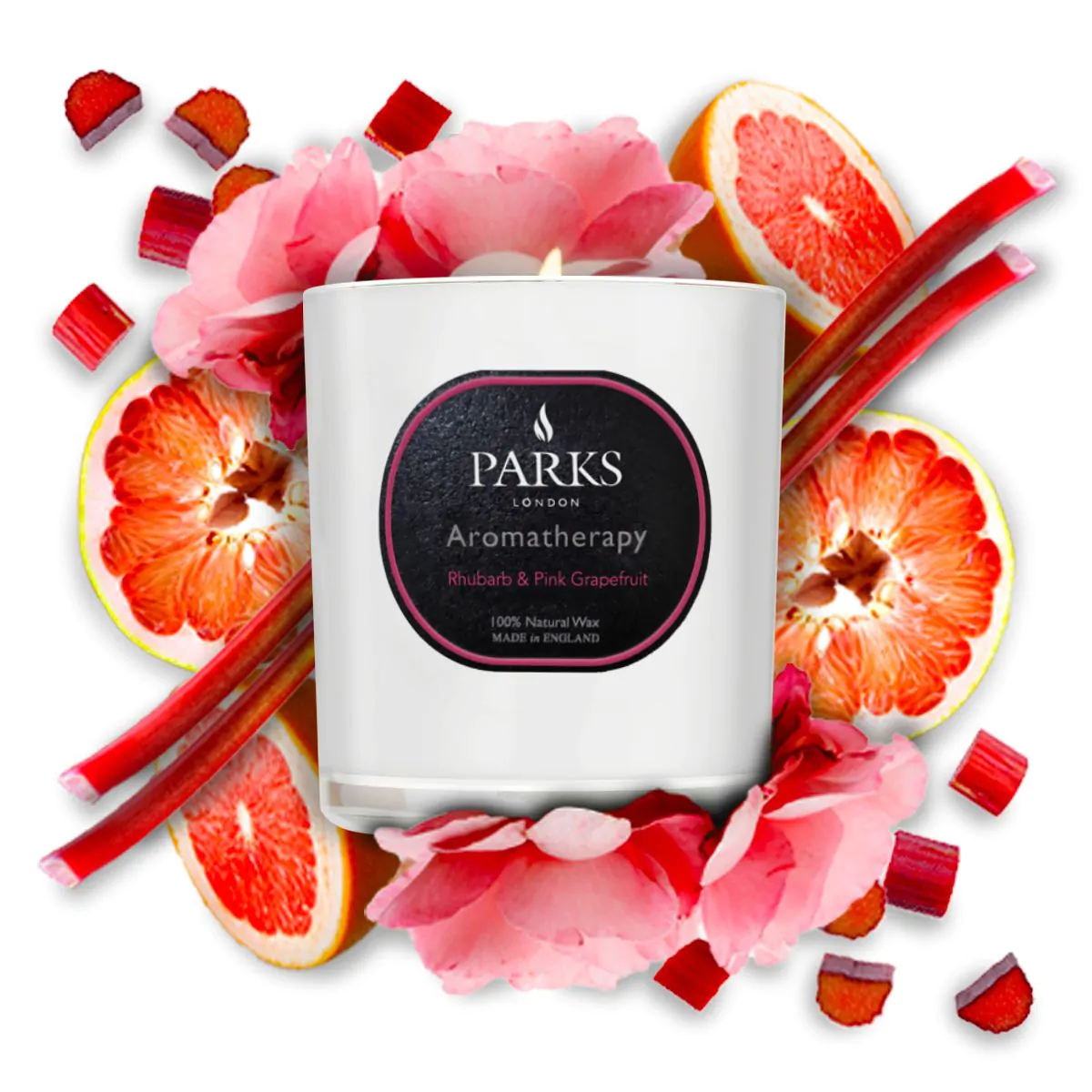 Rhubarb and Pink Grapefruit Candle 220g