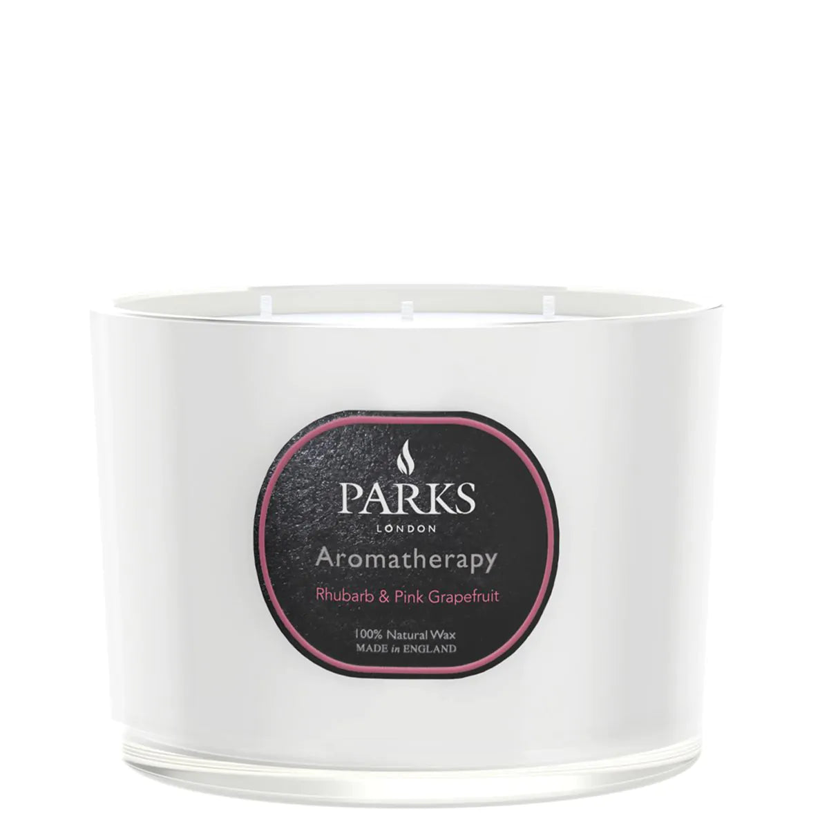 Rhubarb and Pink Grapefruit 350g Three Wick Candle