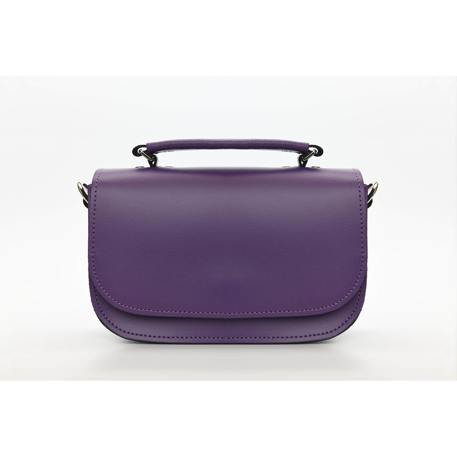 Aura Handmade Leather Bag in Purple