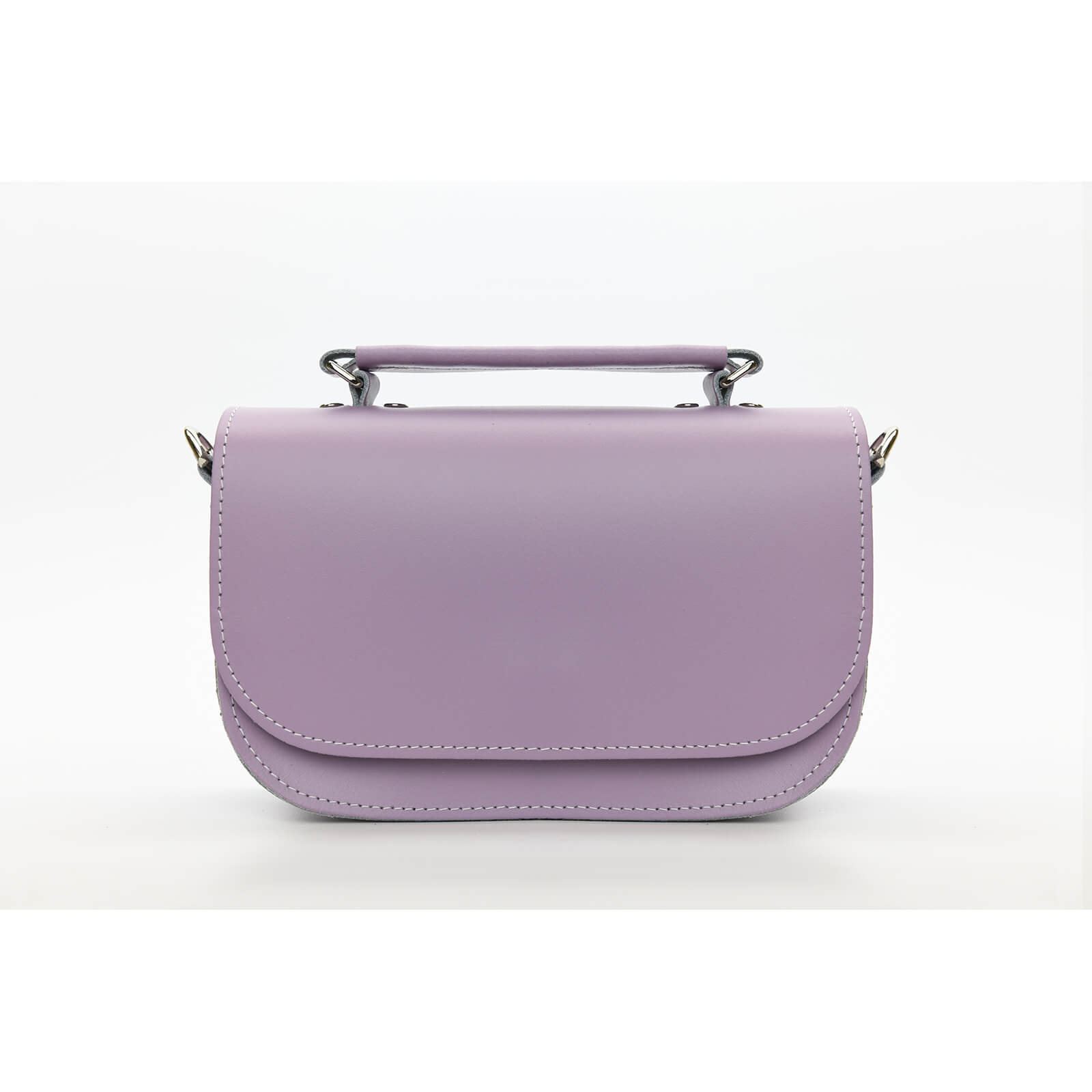 Aura Handmade Leather Bag in Pastel Violet