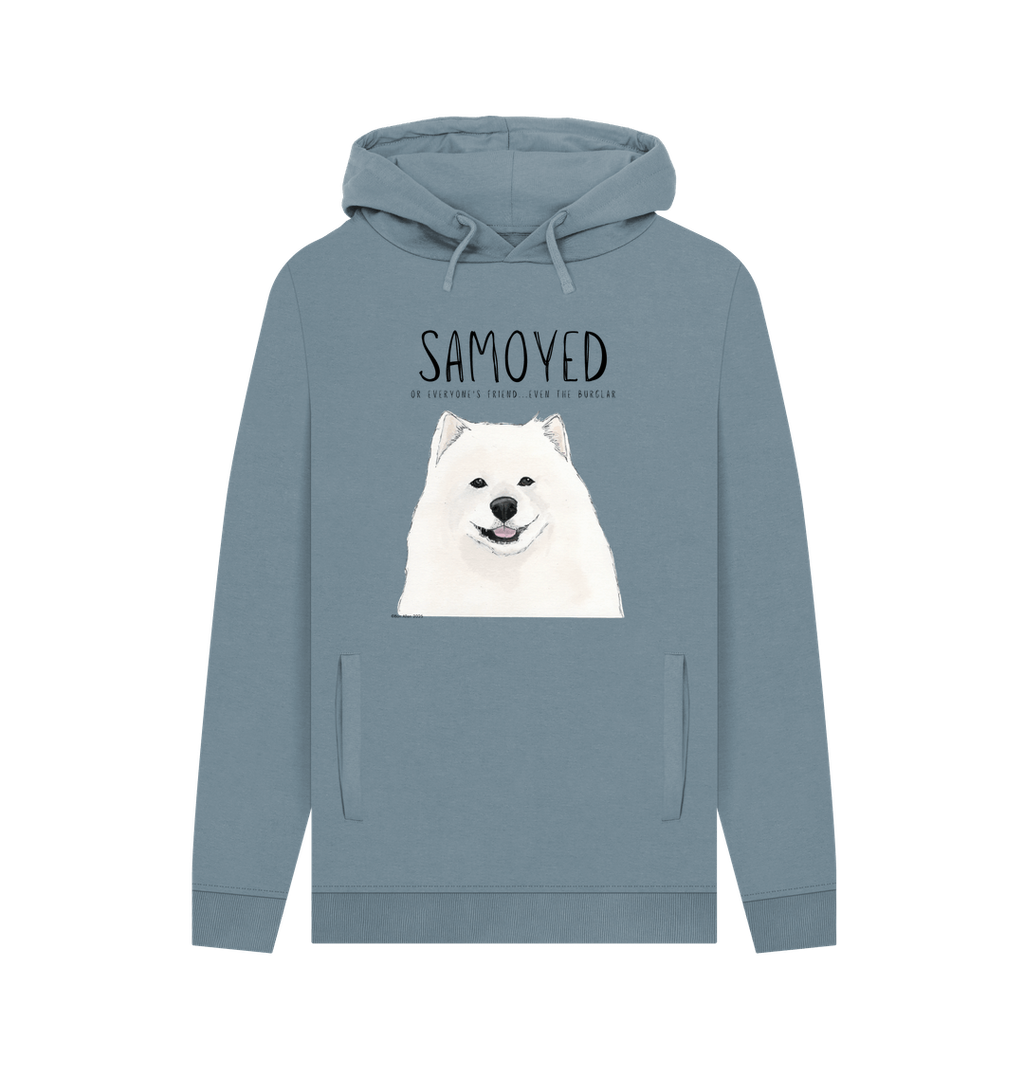 Samoyed Hoodie for Men - Organic Cotton Pullover