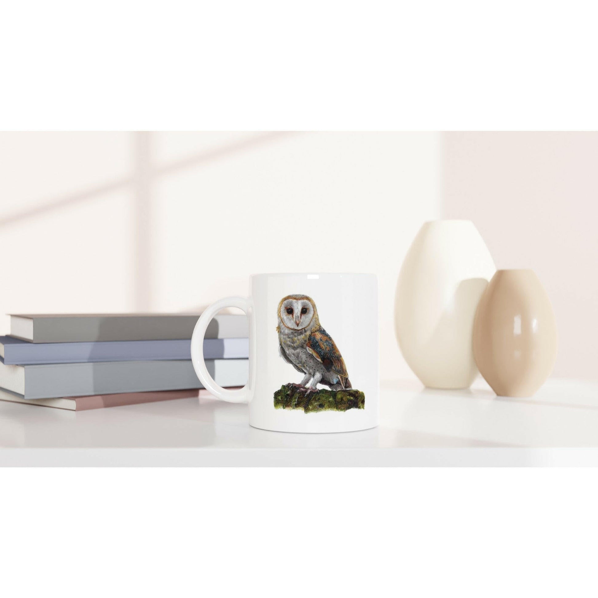 Barn Owl Ceramic Coffee Mug 11oz