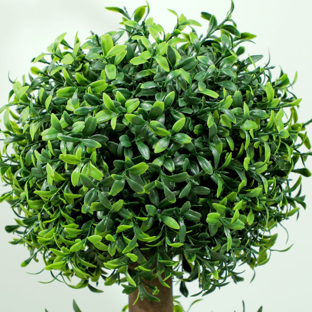 Set of 2 Decorative Artificial Boxwood Topiary Trees 100cm