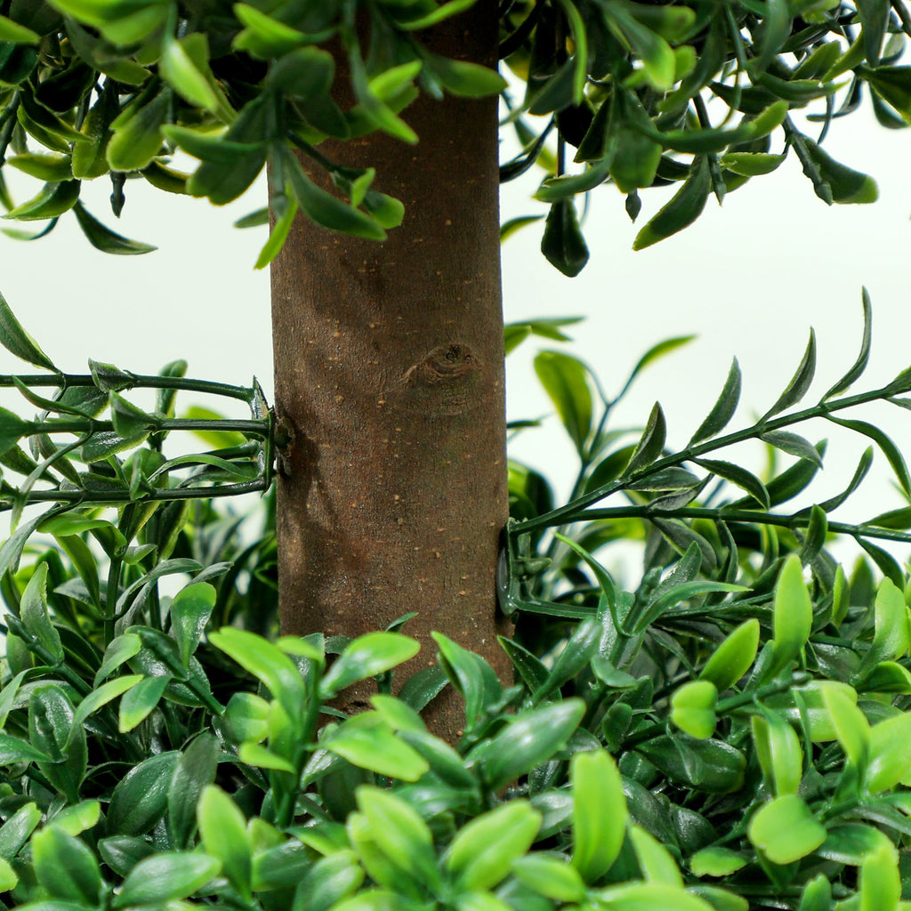 Set of 2 Decorative Artificial Boxwood Topiary Trees 100cm