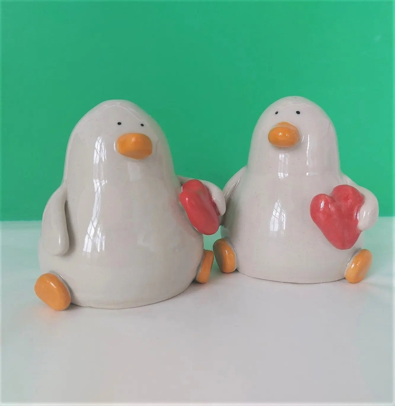 Bart with the Heart Handmade Ceramic Duck