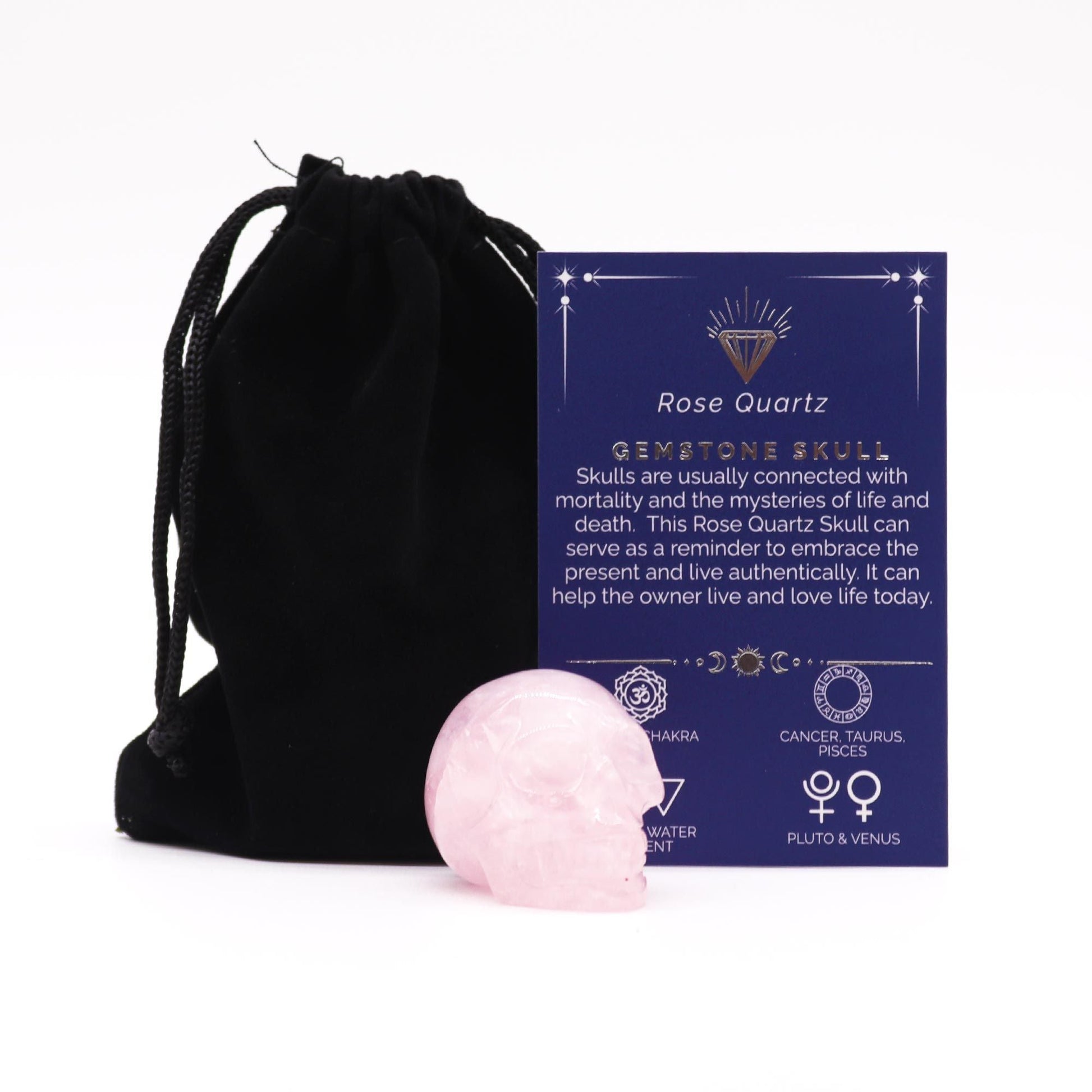 Rose Quartz Small Skull