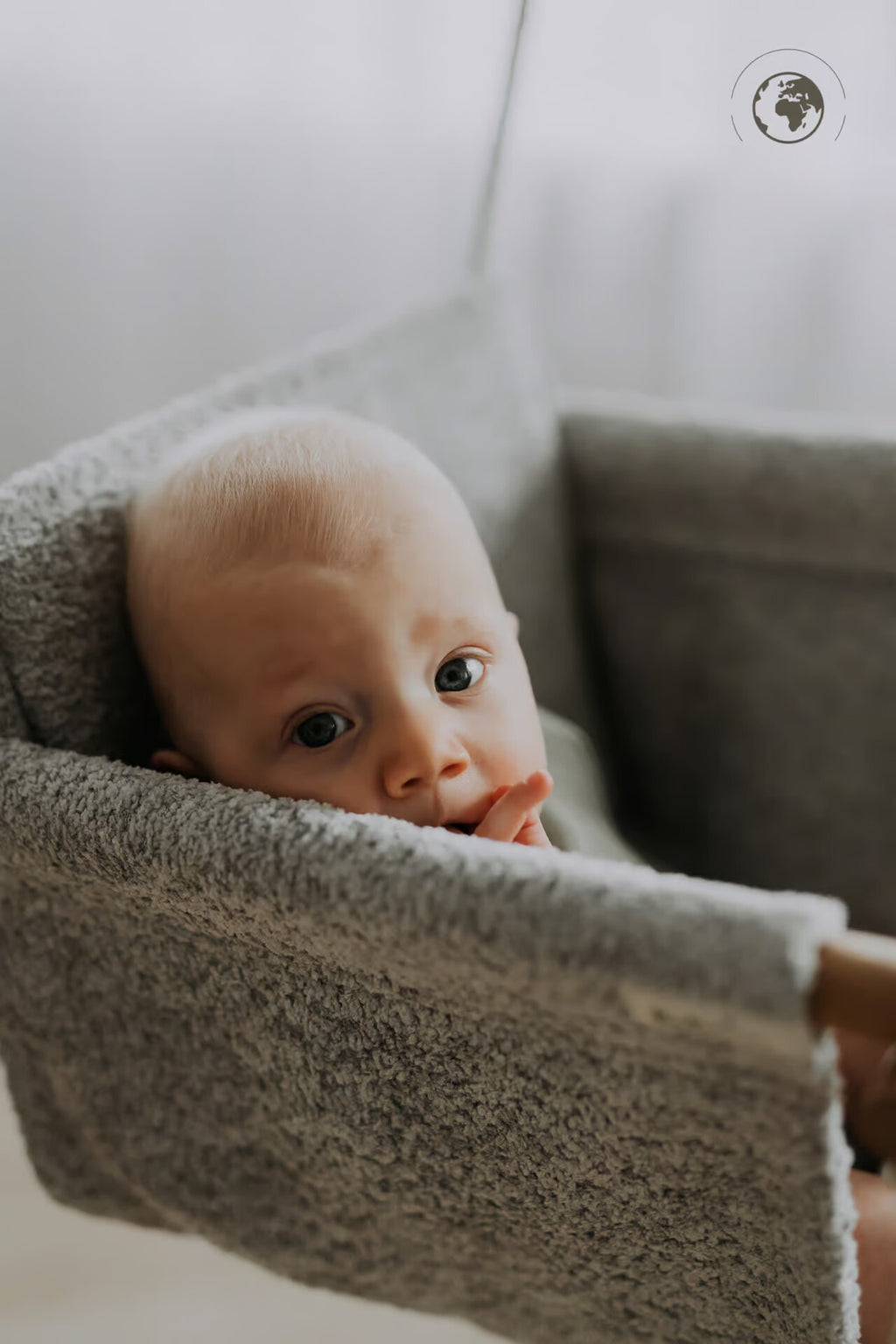 Discover Comfort & Eco-Friendly Luxury with Bouclé Cloth Baby Swing - Safe, Sustainable, Stylish by Nofi KIDS at www.brixbailey.com