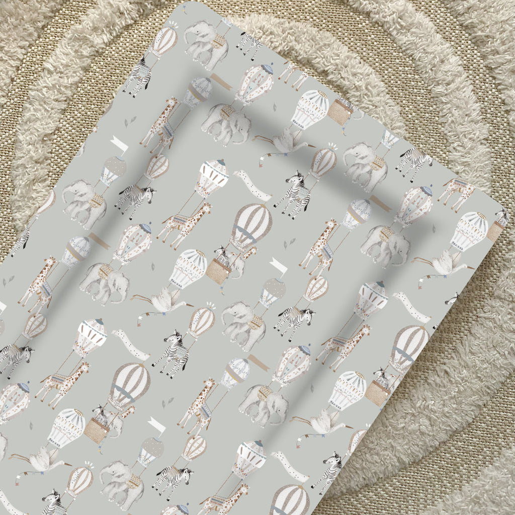 Standard Changing Mat - Hot Air Balloons Print