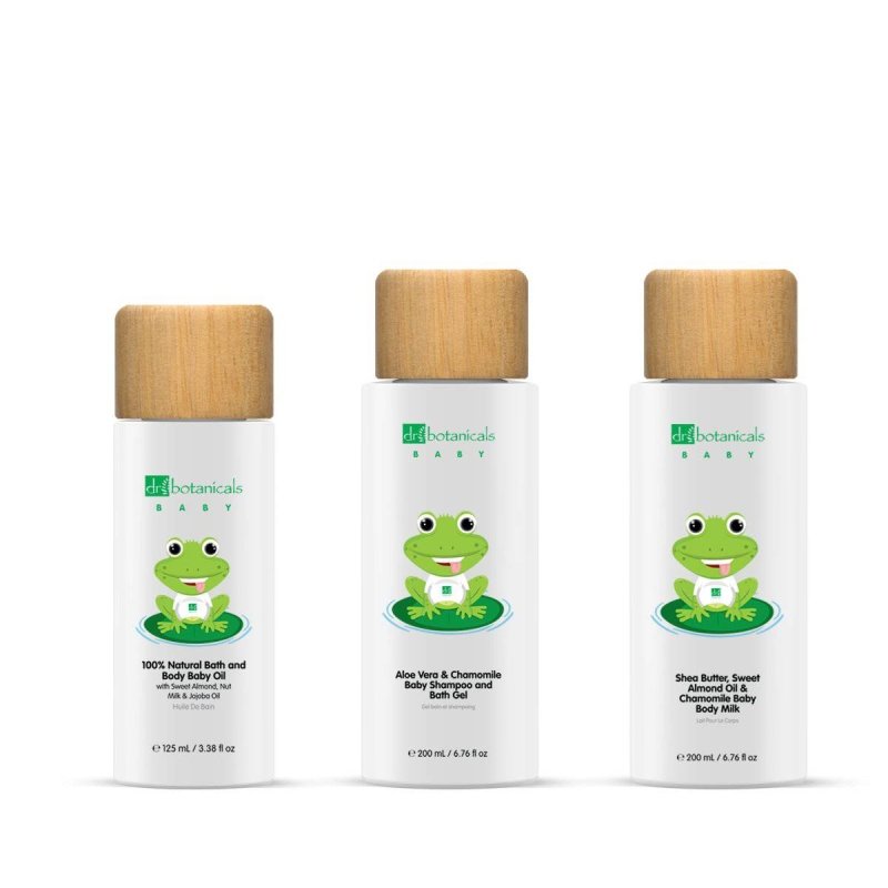 Baby Collection Shampoo Bath Gel Body Oil and Milk Kit