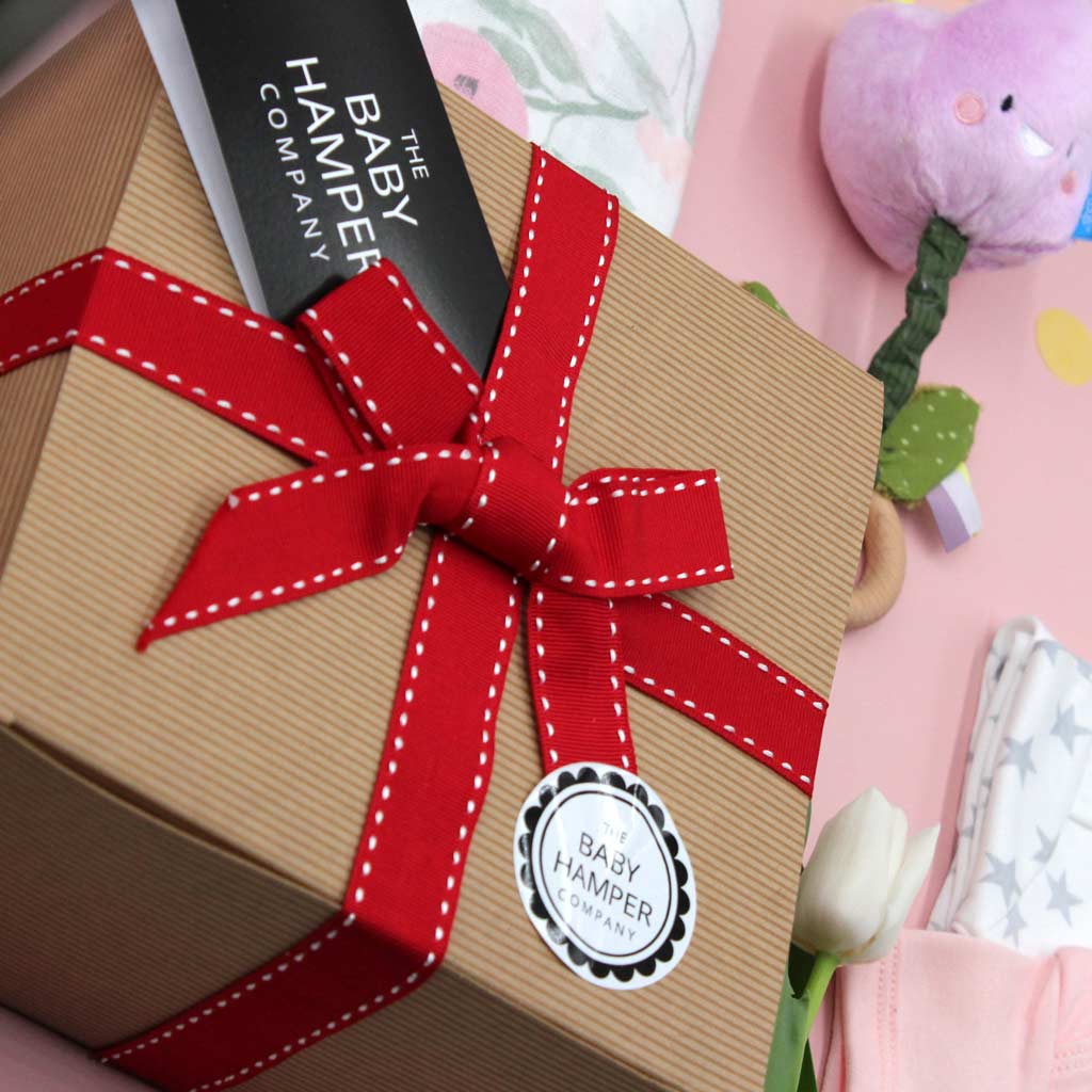 Large New Baby Girl Gift Box