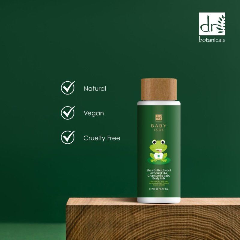 Sweet Almond Oil and Chamomile Baby Body Milk 200ml