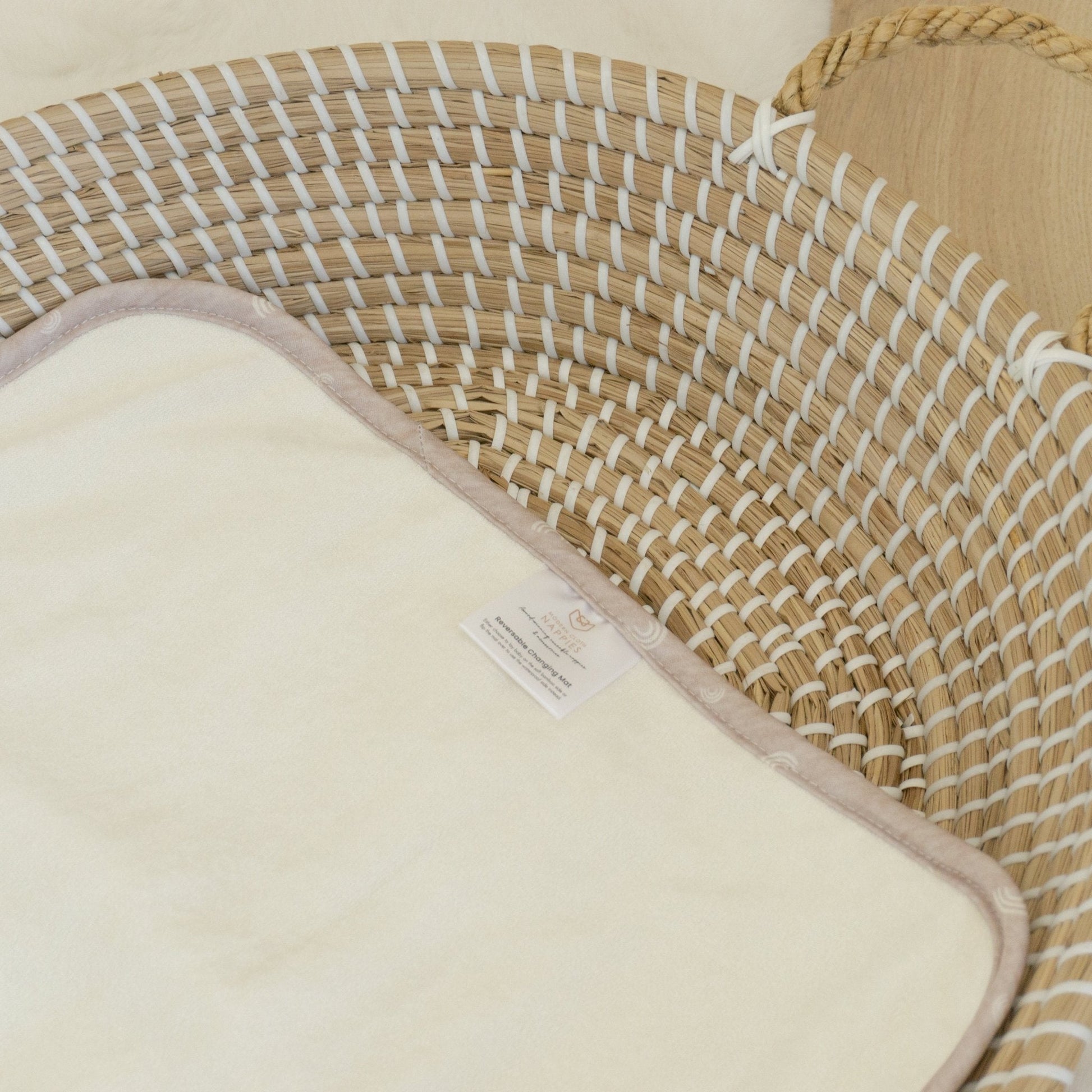 Baby Travel Changing Mat in Rainbow Oatmeal