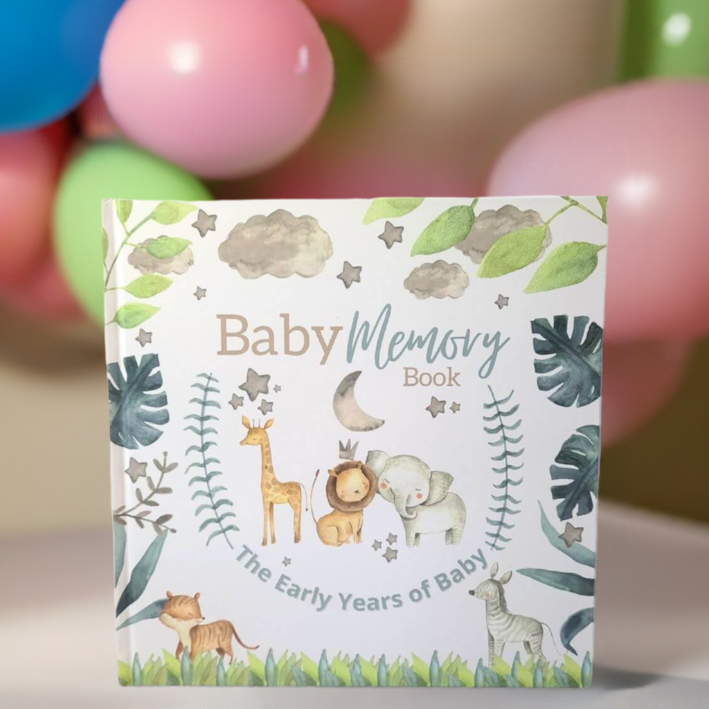 Baby Memory Book Jungle First Year Milestones