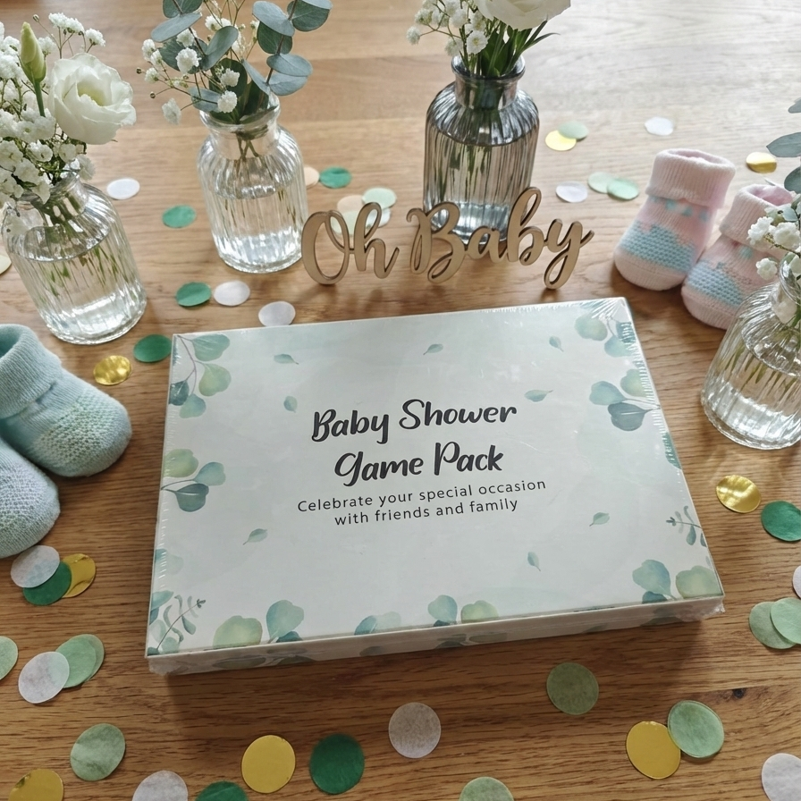Baby Shower Games Bundle for 6 Activities
