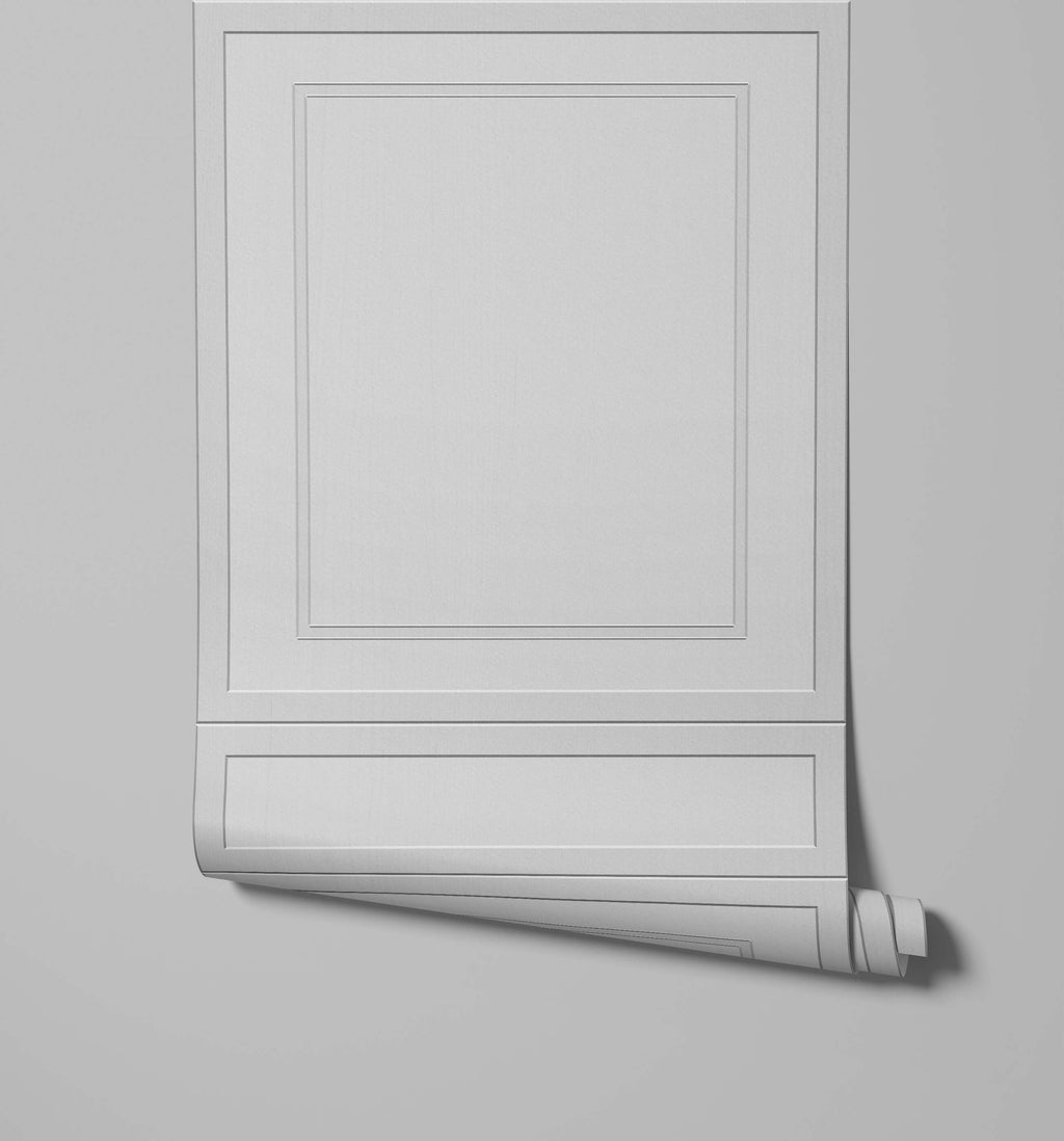 Minimal 3D Faux Wood Panel Wallpaper
