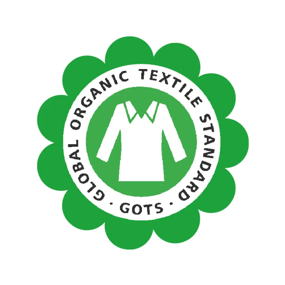 Global Organic Textile Standard (GOTS) logo on a white background