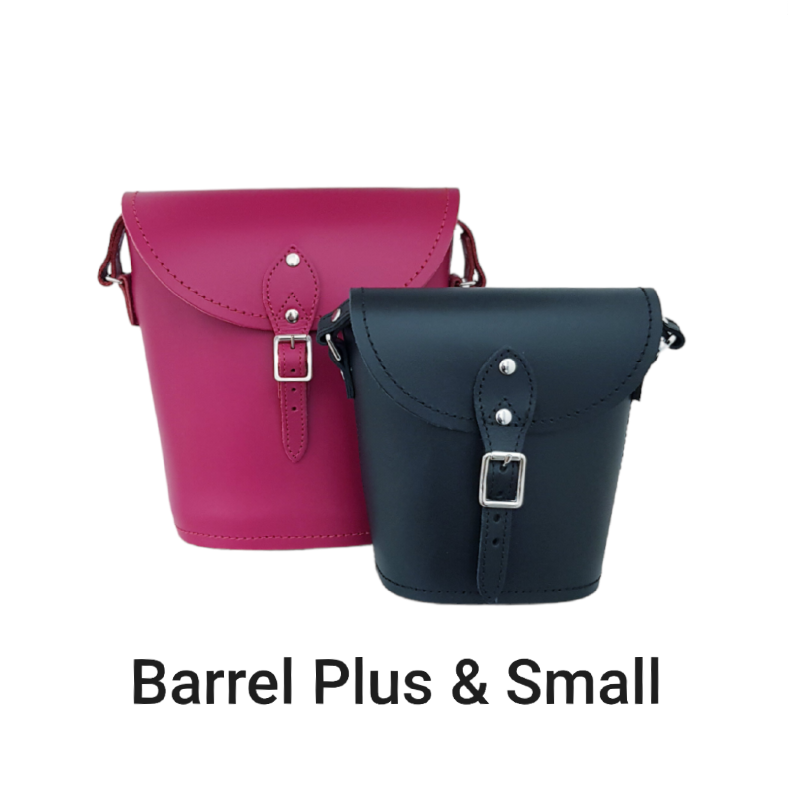 Handmade Leather Barrel Bag in Pastel Cream