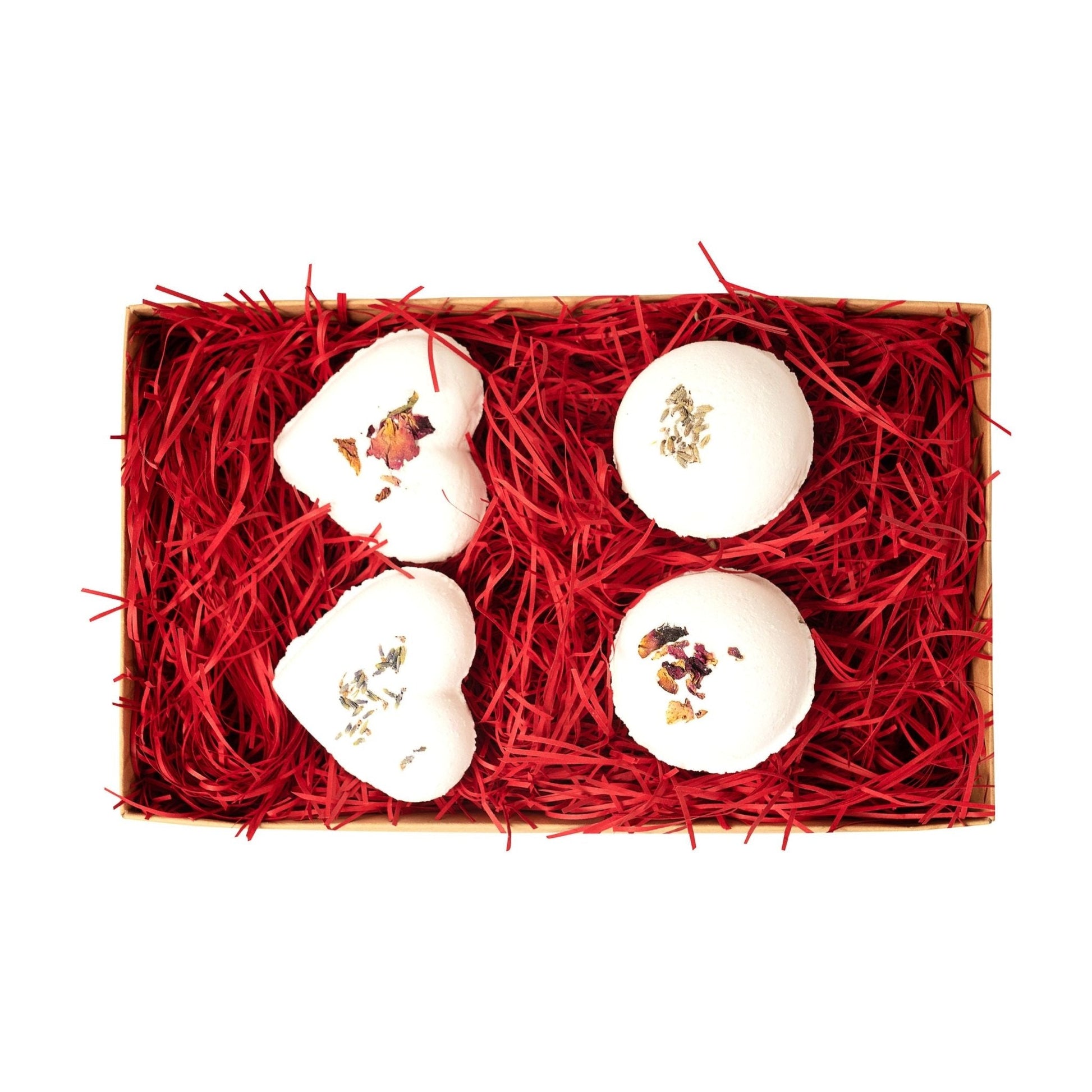 Bath Bomb Gift Set with 6 Natural Handmade Fizzers