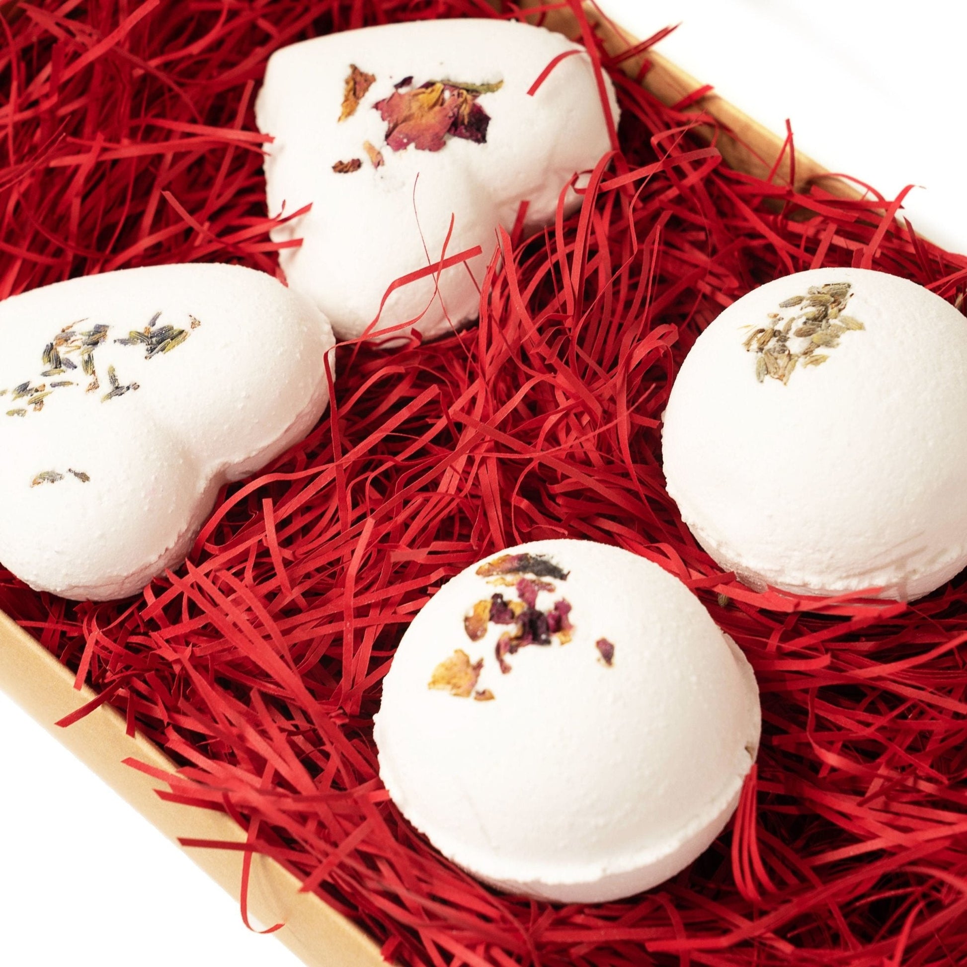 Bath Bomb Gift Set with 6 Natural Handmade Fizzers