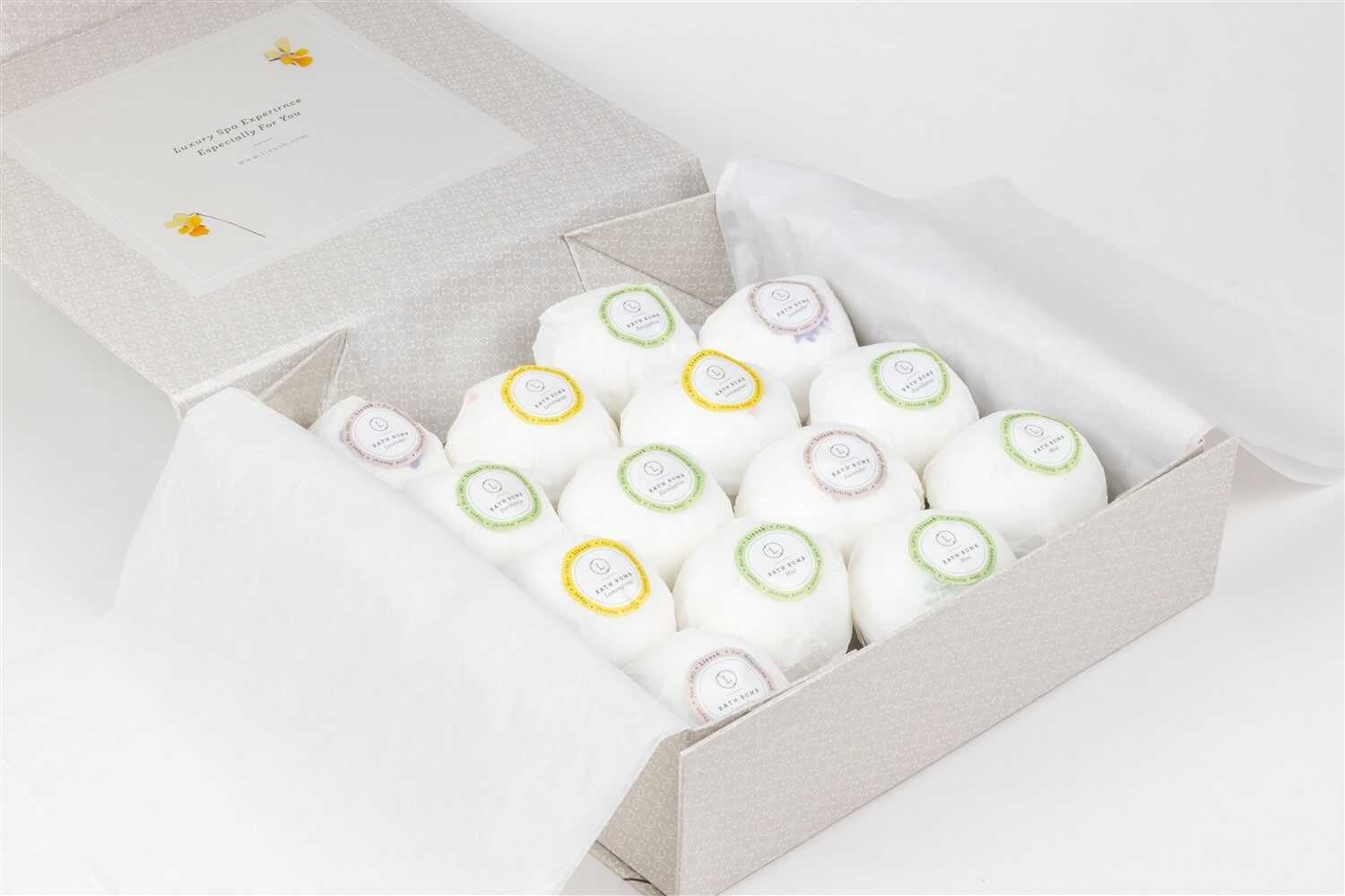 Natural Handmade Bath Bombs Gift Set of 14 
