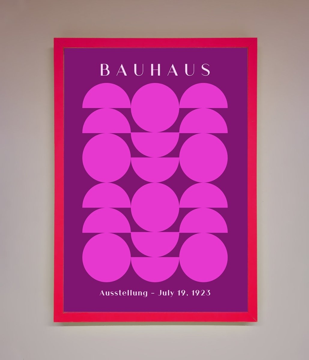 Pink and Purple Abstract Framed Print