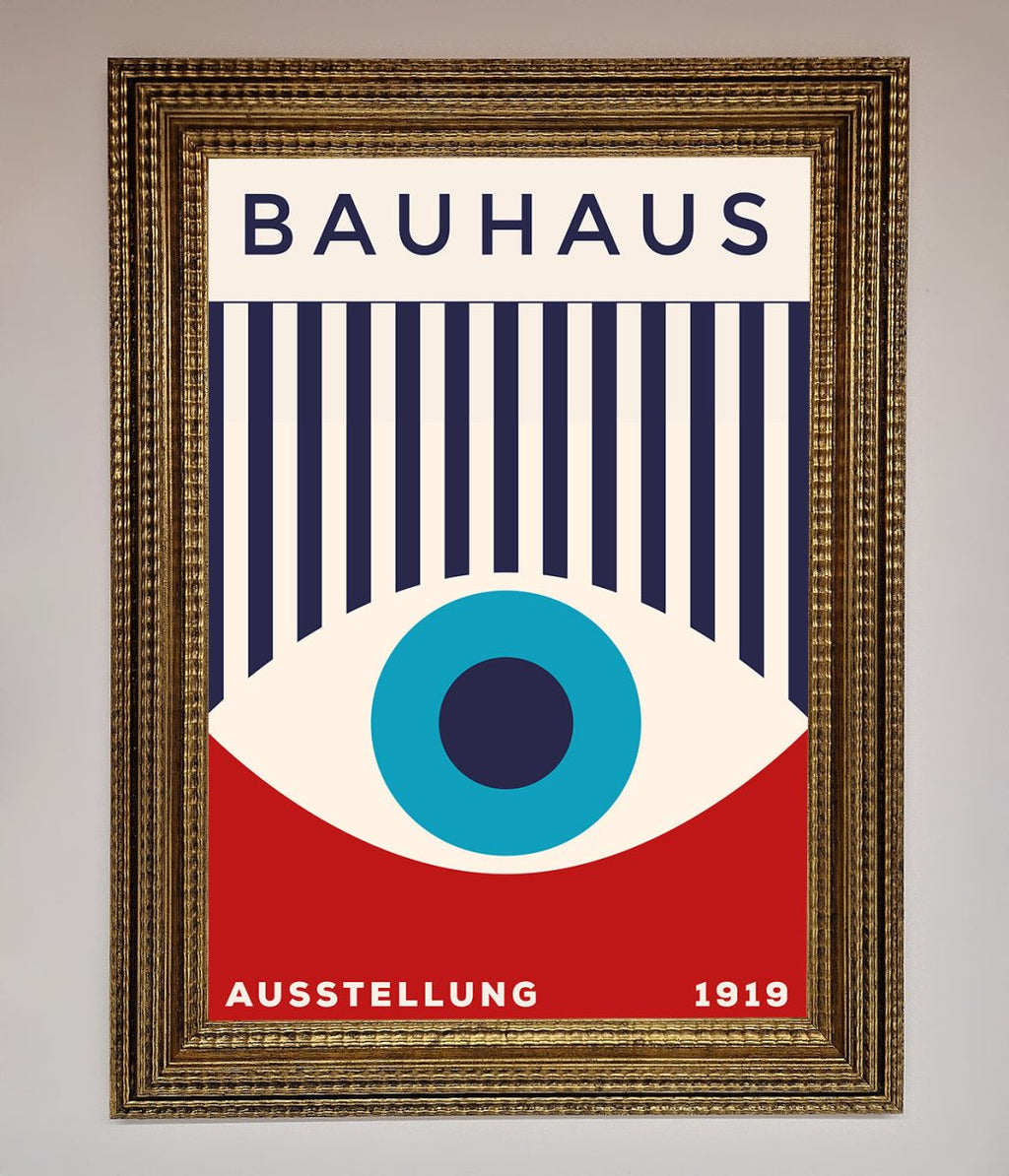 Red and Blue Eye Framed Wall Art