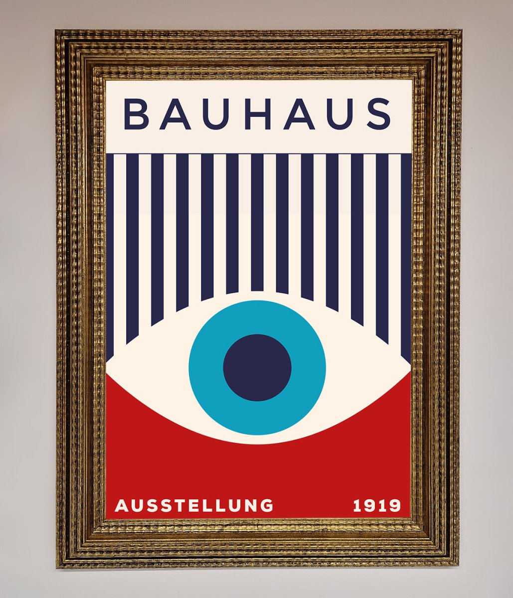 Red and Blue Eye Framed Wall Art