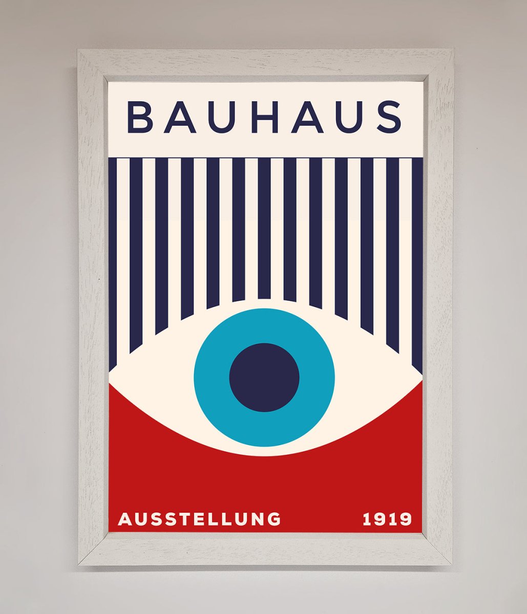 Red and Blue Eye Framed Wall Art