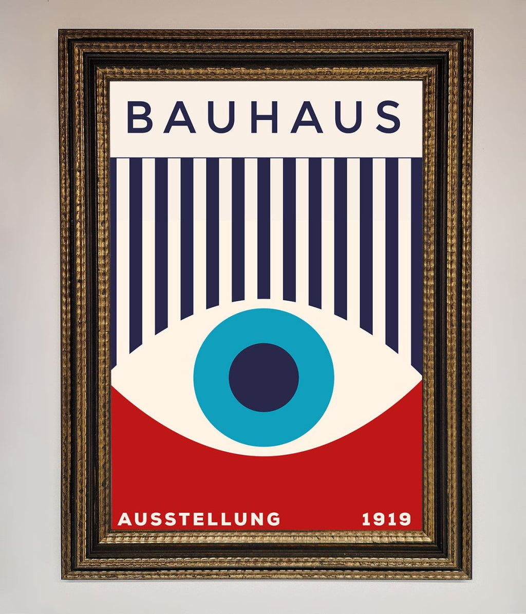 Red and Blue Eye Framed Wall Art