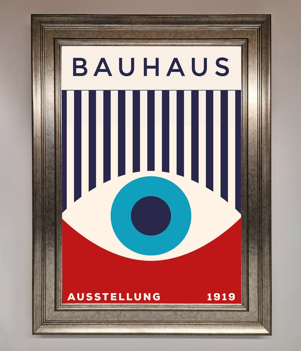 Red and Blue Eye Framed Wall Art