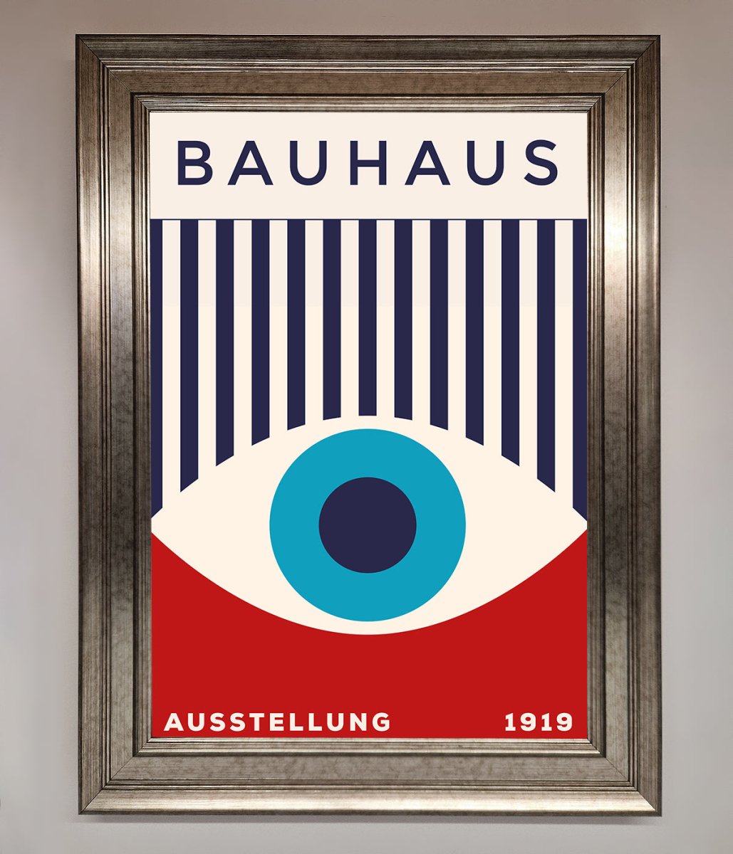 Red and Blue Eye Framed Wall Art