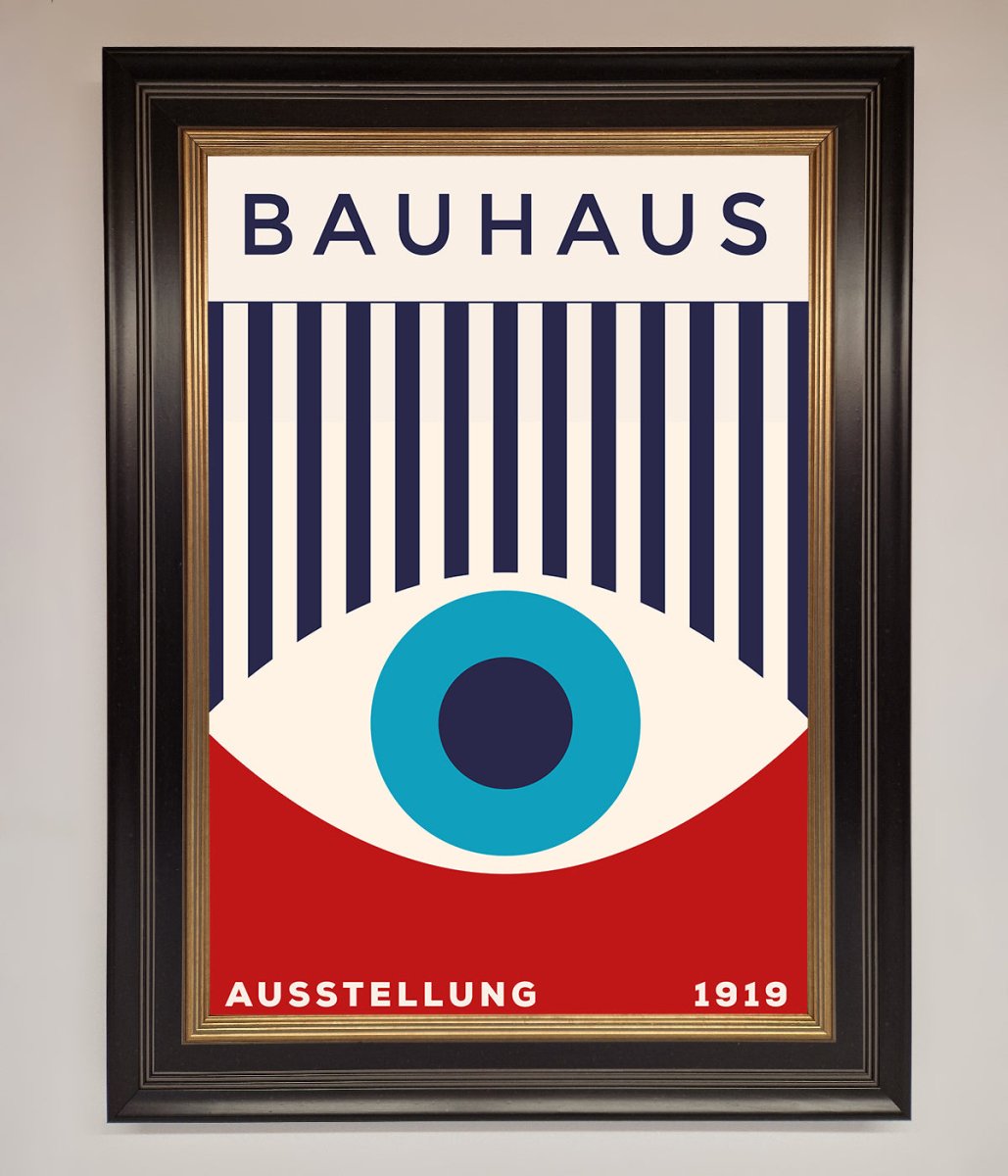 Red and Blue Eye Framed Wall Art
