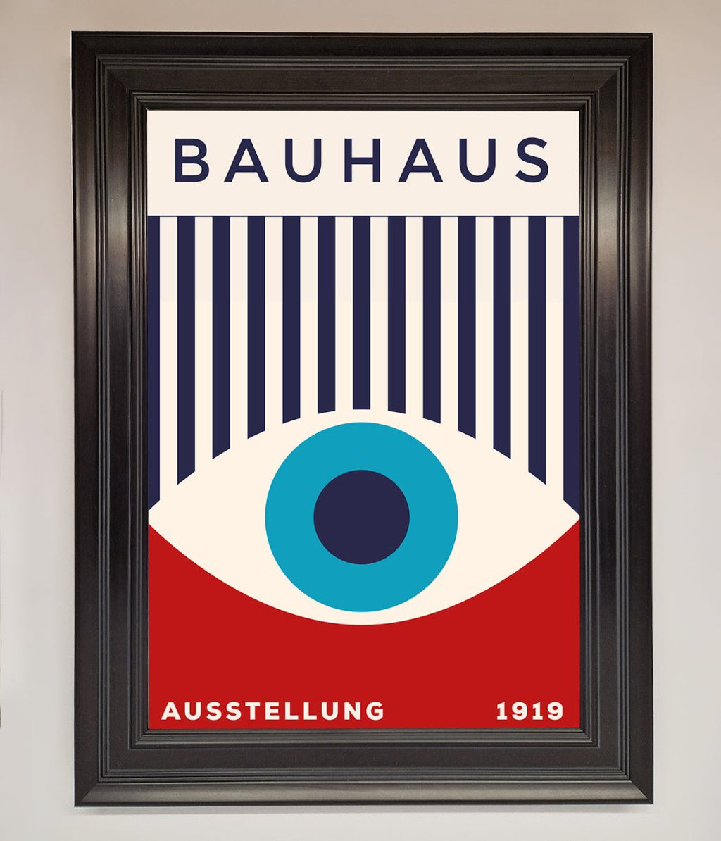Red and Blue Eye Framed Wall Art