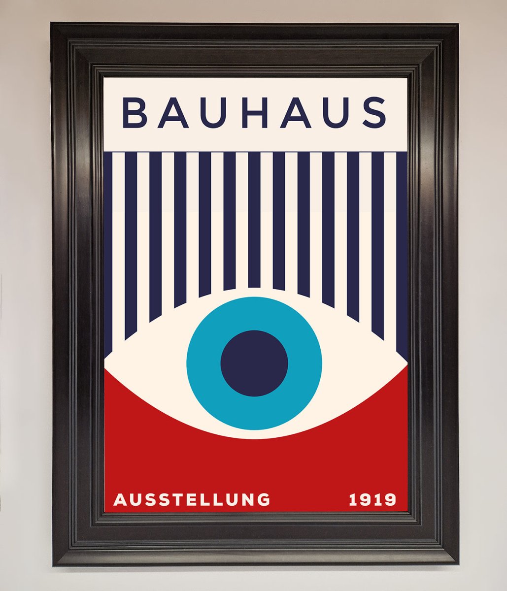 Red and Blue Eye Framed Wall Art