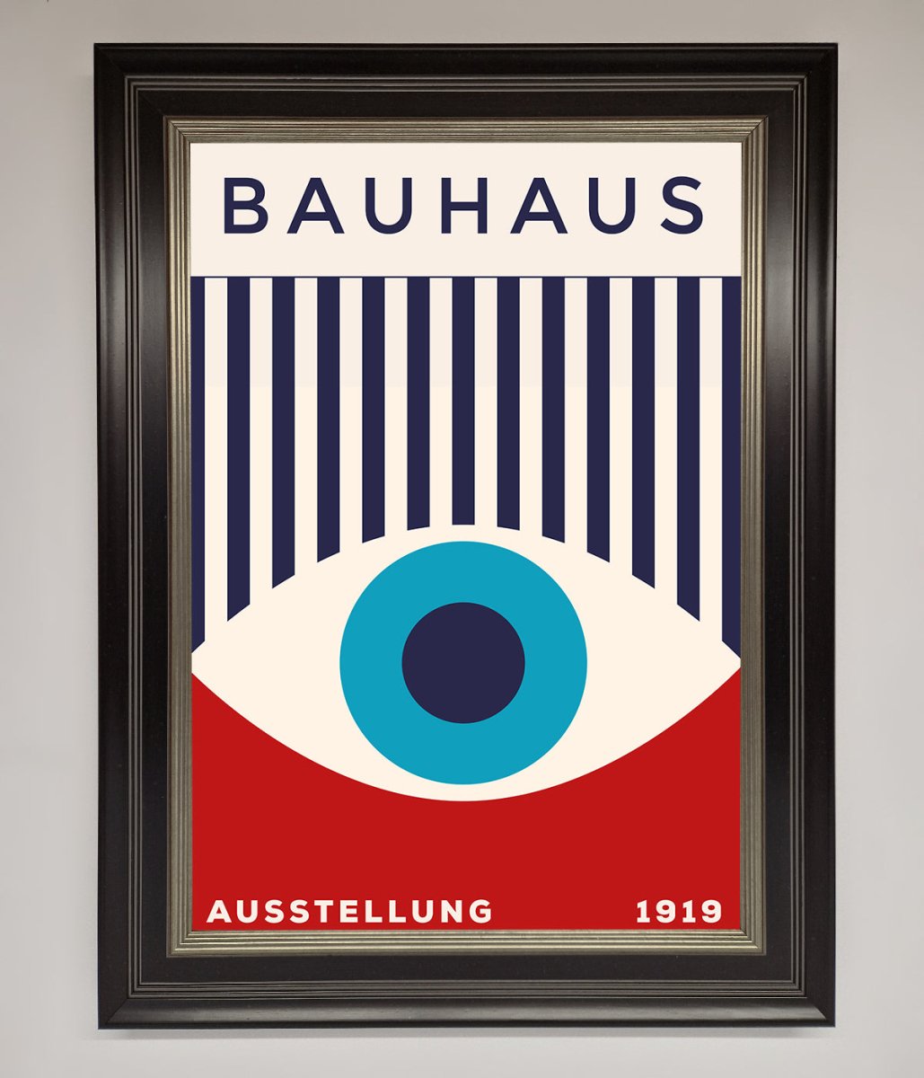 Red and Blue Eye Framed Wall Art